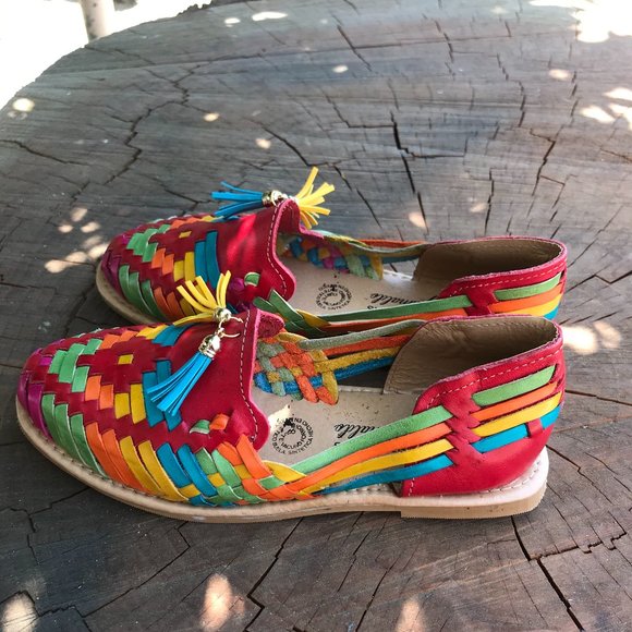 Original Mexican Pompom Huarache Tassel Sandals - Picture 5 of 5